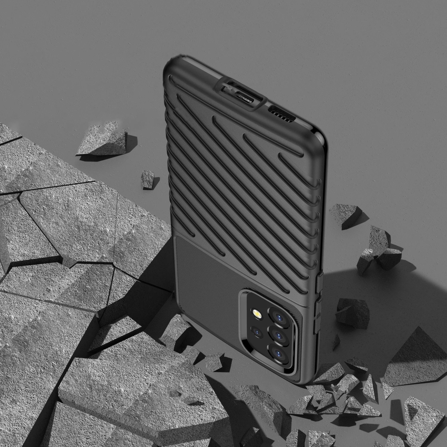 Mbështjellës Hurtel Thunder Case për Samsung Galaxy A53 5G, i zi