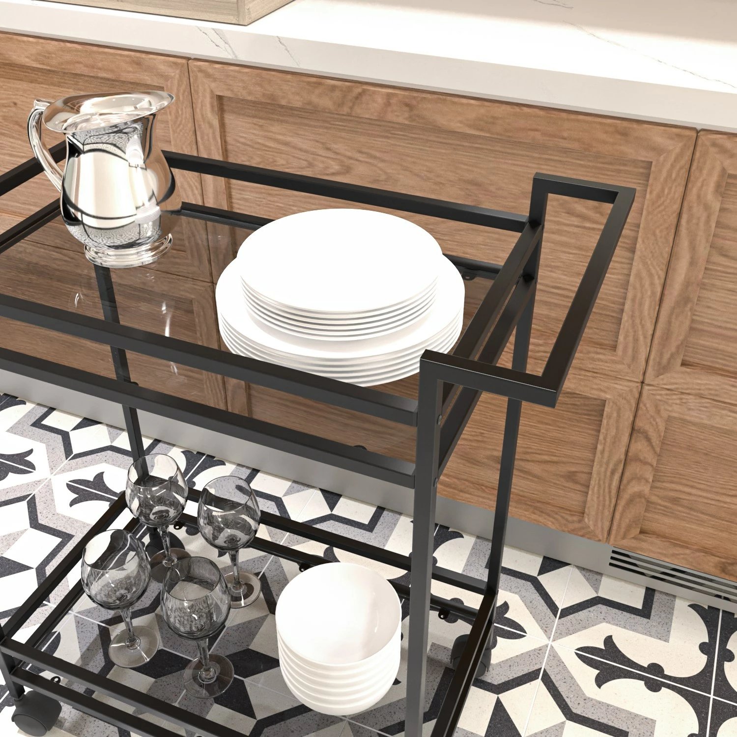 Karrocë darke Hanah Home, Vortex, e zezë