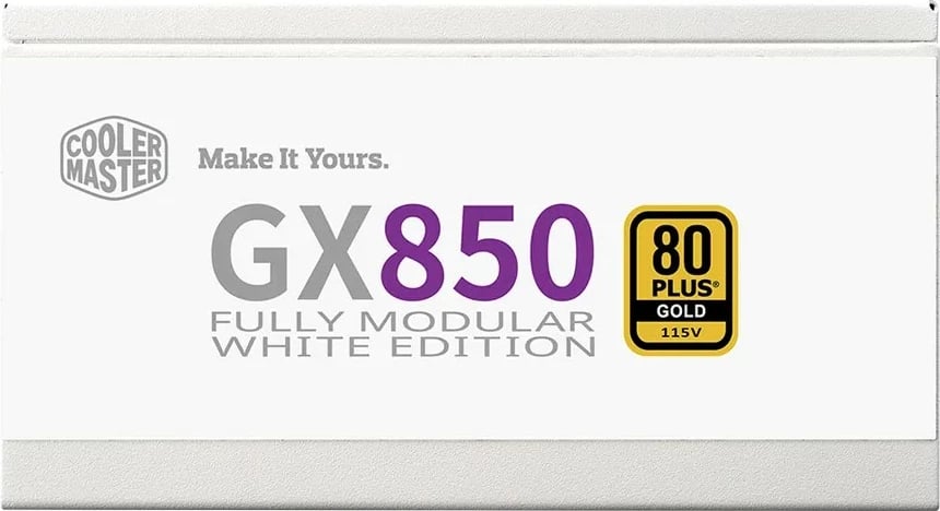 Furnizues energjie Cooler Master GX850 ATX 3.1, 850 W, 80 PLUS Gold, i bardhë