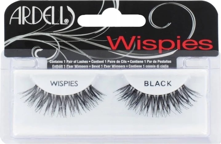 Qerpikë artificial Ardell Wispies për femra të zinj, 2 copë