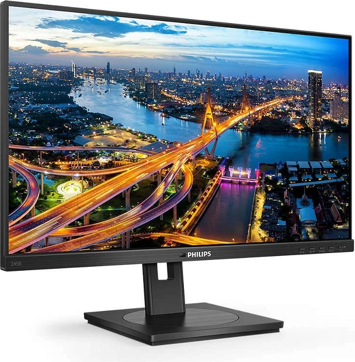 Monitor Philips 245B1, 23.8", IPS, QHD, Pivot, i zi