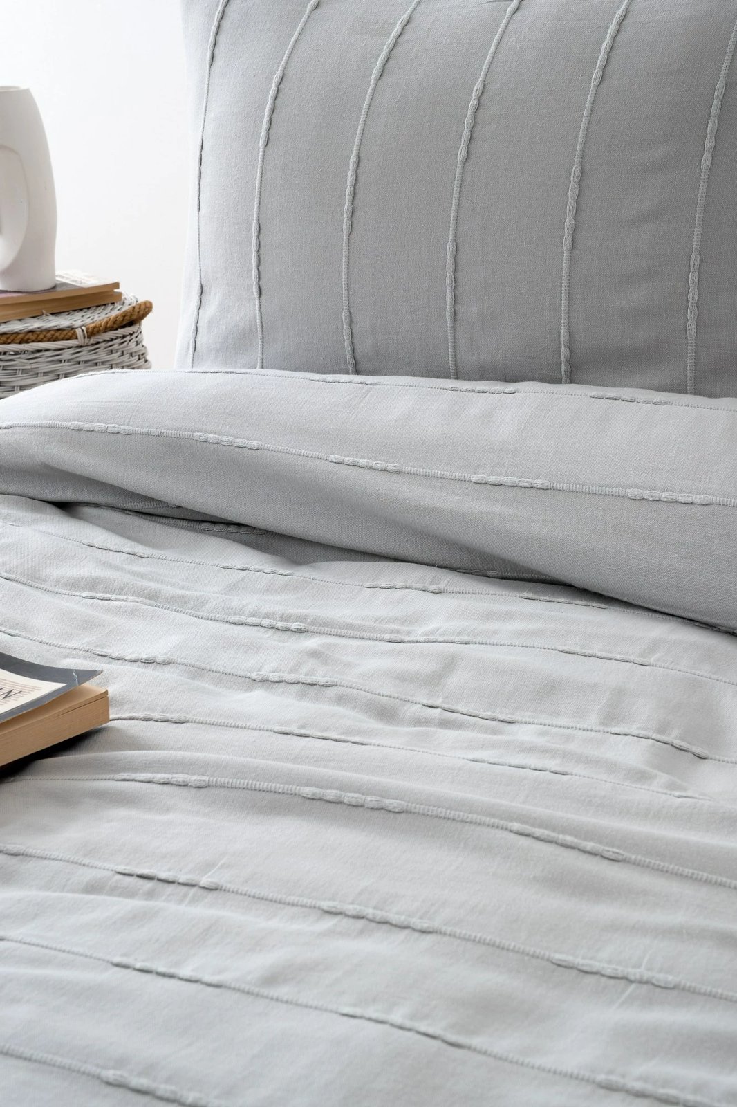 Set pike dopio, Sedef, ngjyrë gri