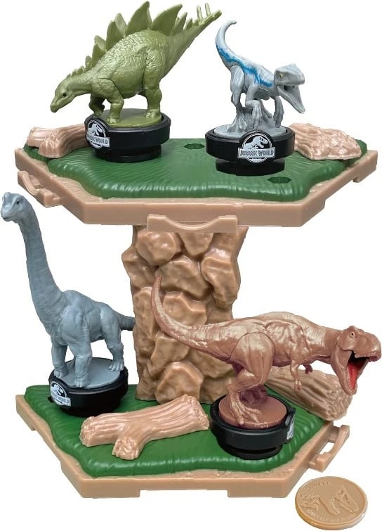 Lojë tavoline EPOCH Jurassic World Island Quake Balancing Game, për fëmijë, shumëngjyrëshe