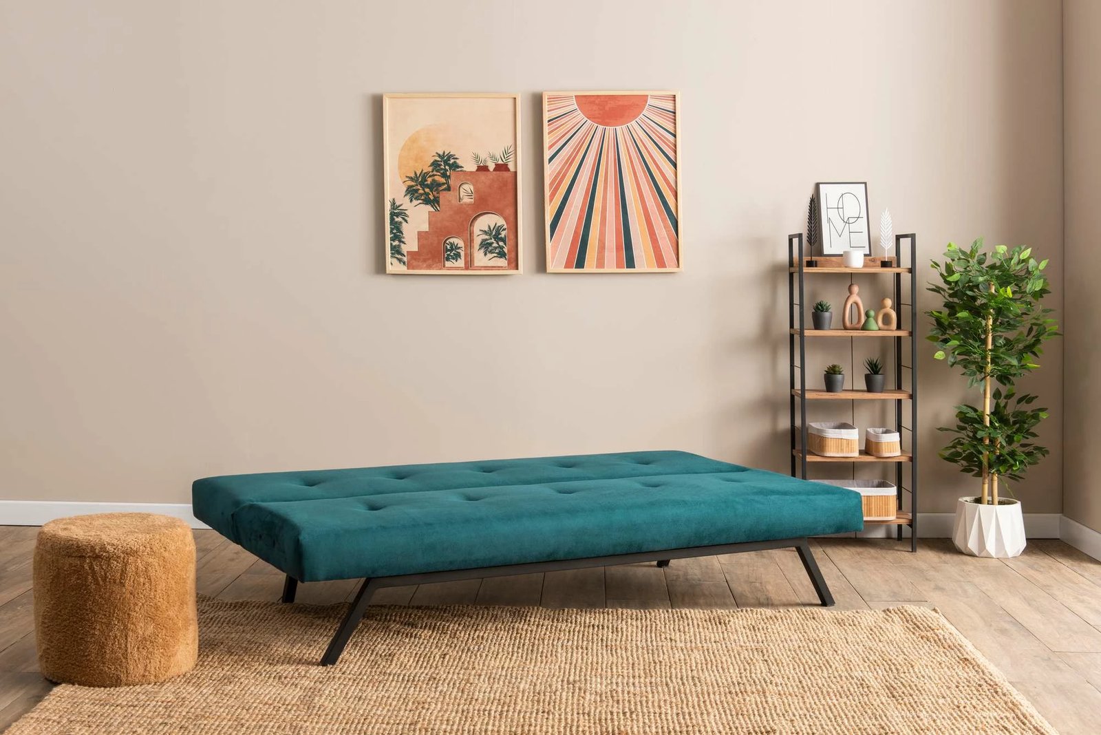 Divan-krevat 3 vendesh Atelier del Sofa, Zola, ngjyrë jeshile petrol