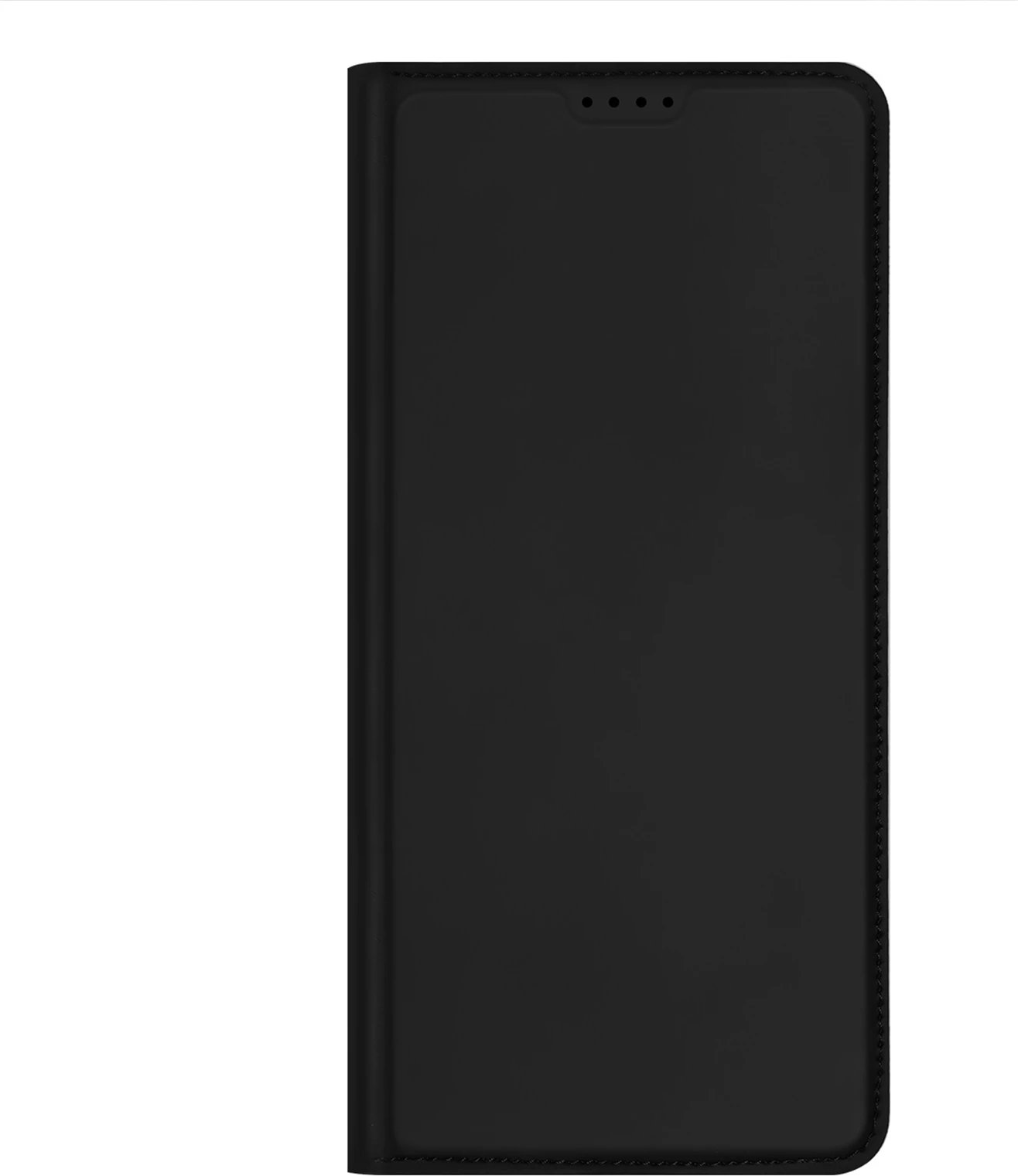 Mbështjellës Dux Ducis Skin Pro për Realme 10 Pro+, me kapak, xhep kartele, funksion stand, e zezë