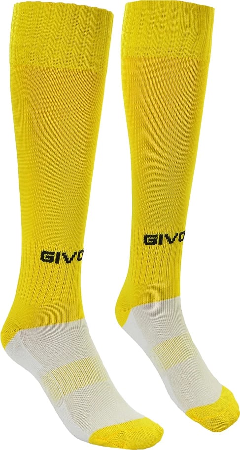 Çorape futbolli Givova, unisex, të verdha