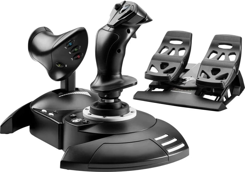Set joystick dhe pedale Thrustmaster T.Flight Full Kit HOTAS, për Xbox/PC, i zi