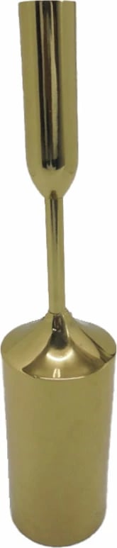 Mbajtës qiriri ARIA, alumin, ngjyrë ari, 8x8x33cm