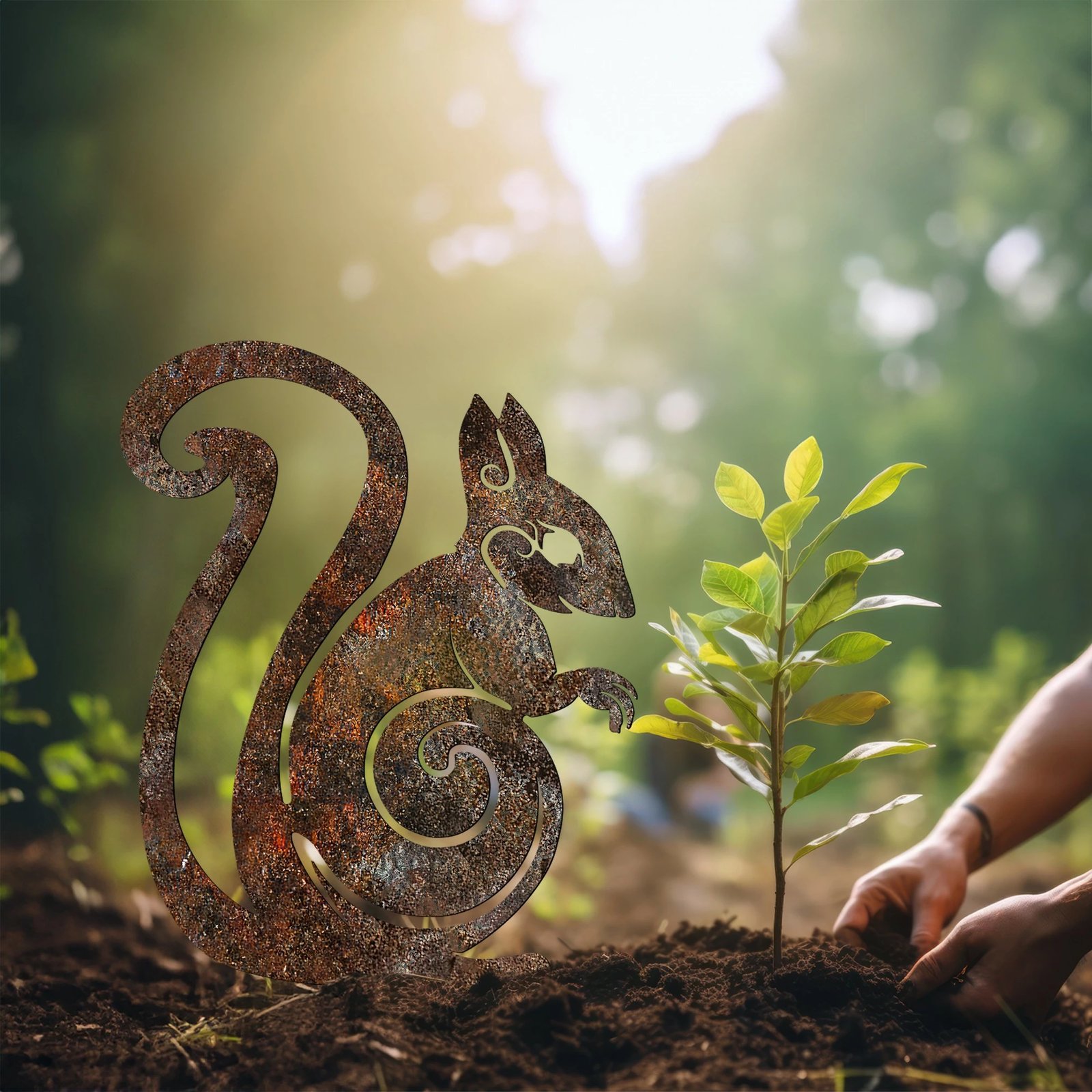 Objekt dekorativ për kopsht, dizajn Aberto, ketër, A 01