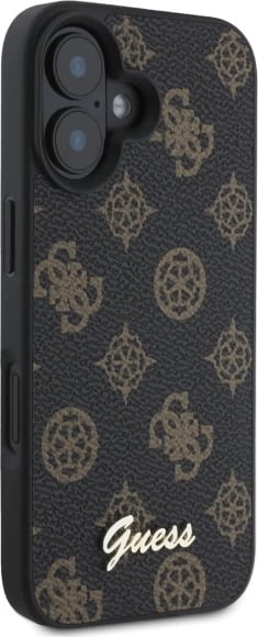Mbështjellës Guess Peony Script MagSafe për iPhone 16, 6.1", i zi Mbështjellës Guess Peony Script MagSafe për iPhone 16, 6.1", i zi