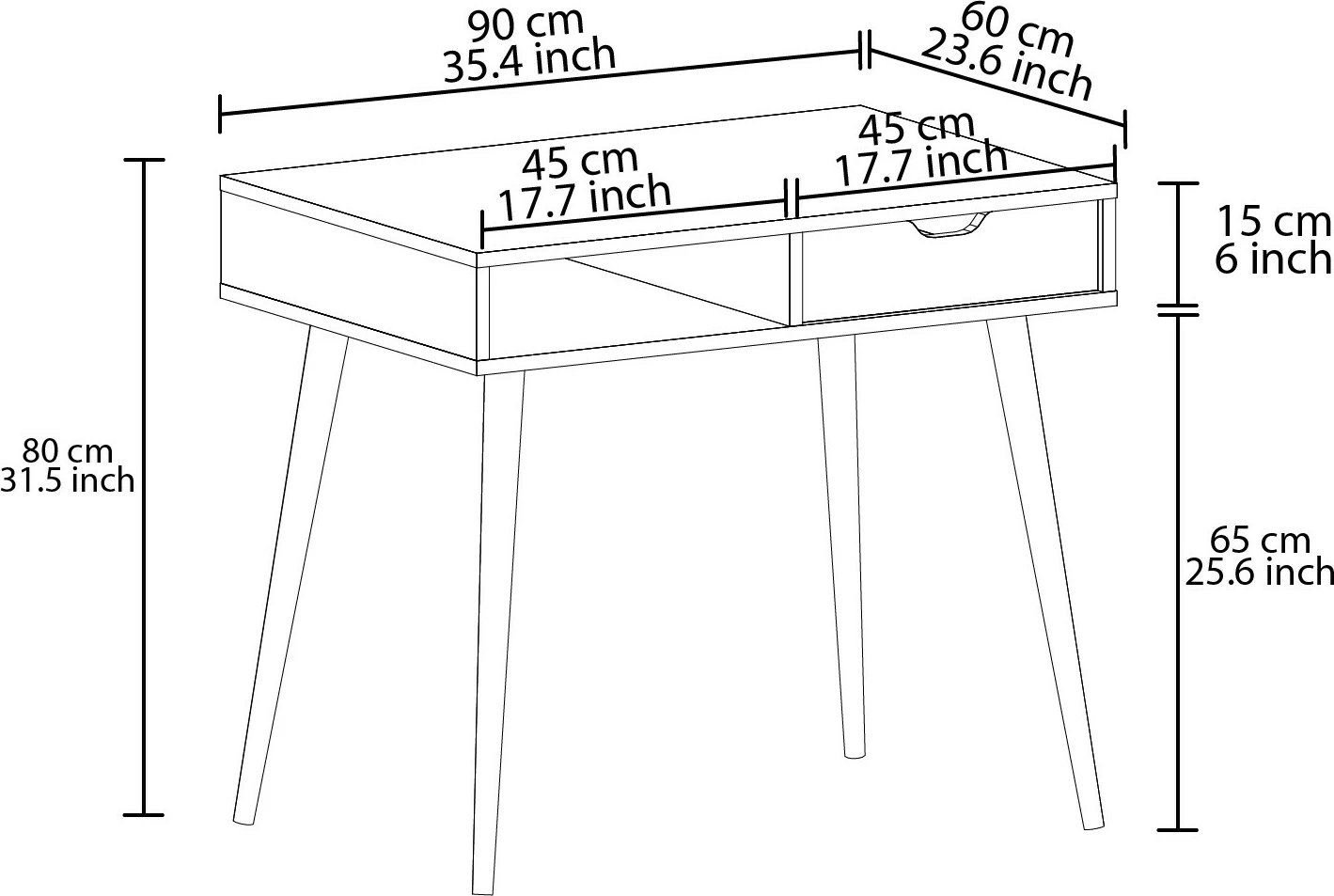 Tavolinë pune Skye Decor, ofertë, ngjyrë gri, dru