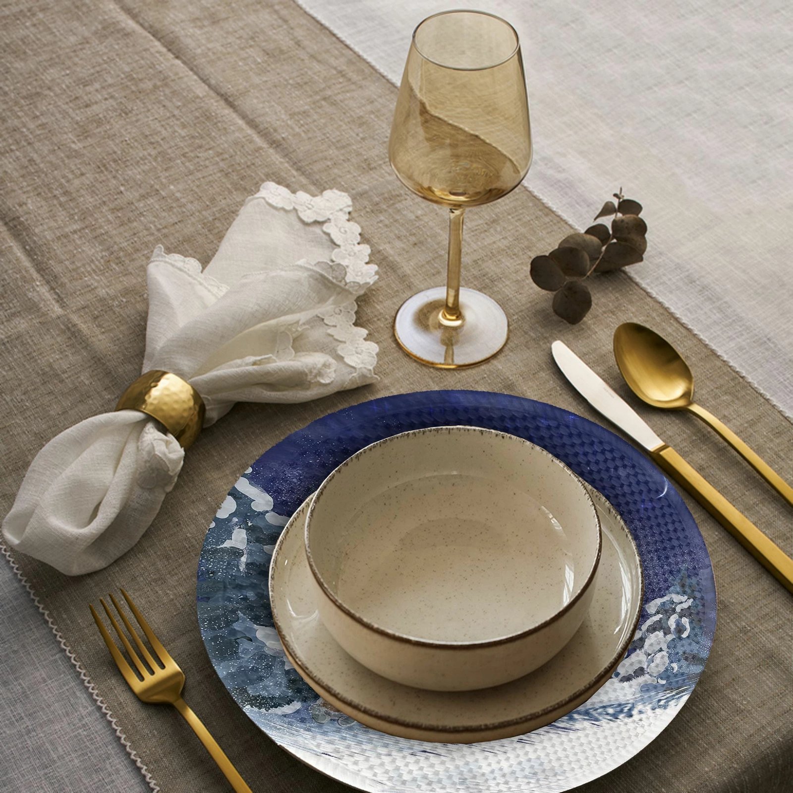 Set nënshtrues tavoline Hermia Concept, shumëngjyrësh, 3457Supla, 4 copë