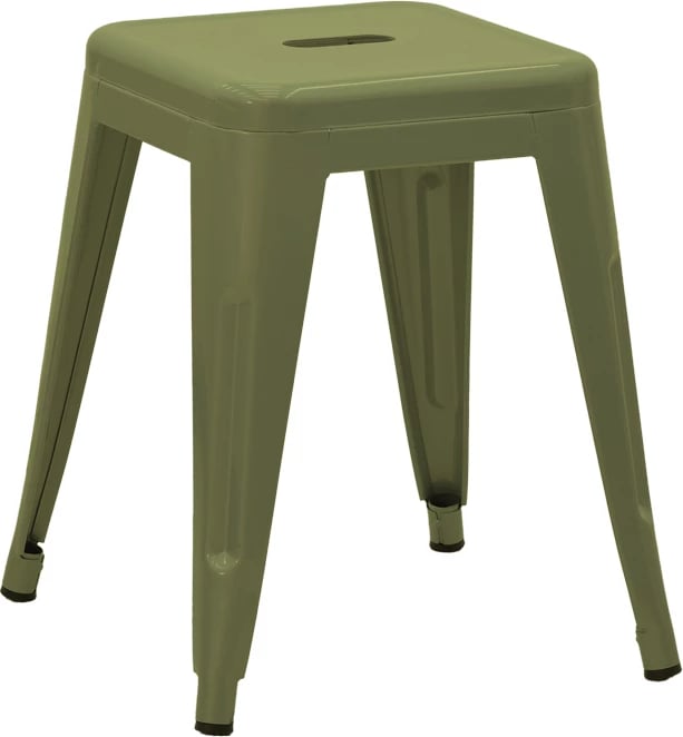 Karrige për bar Utopia, metal, ngjyrë ulliri e errët, 30x30x45cm