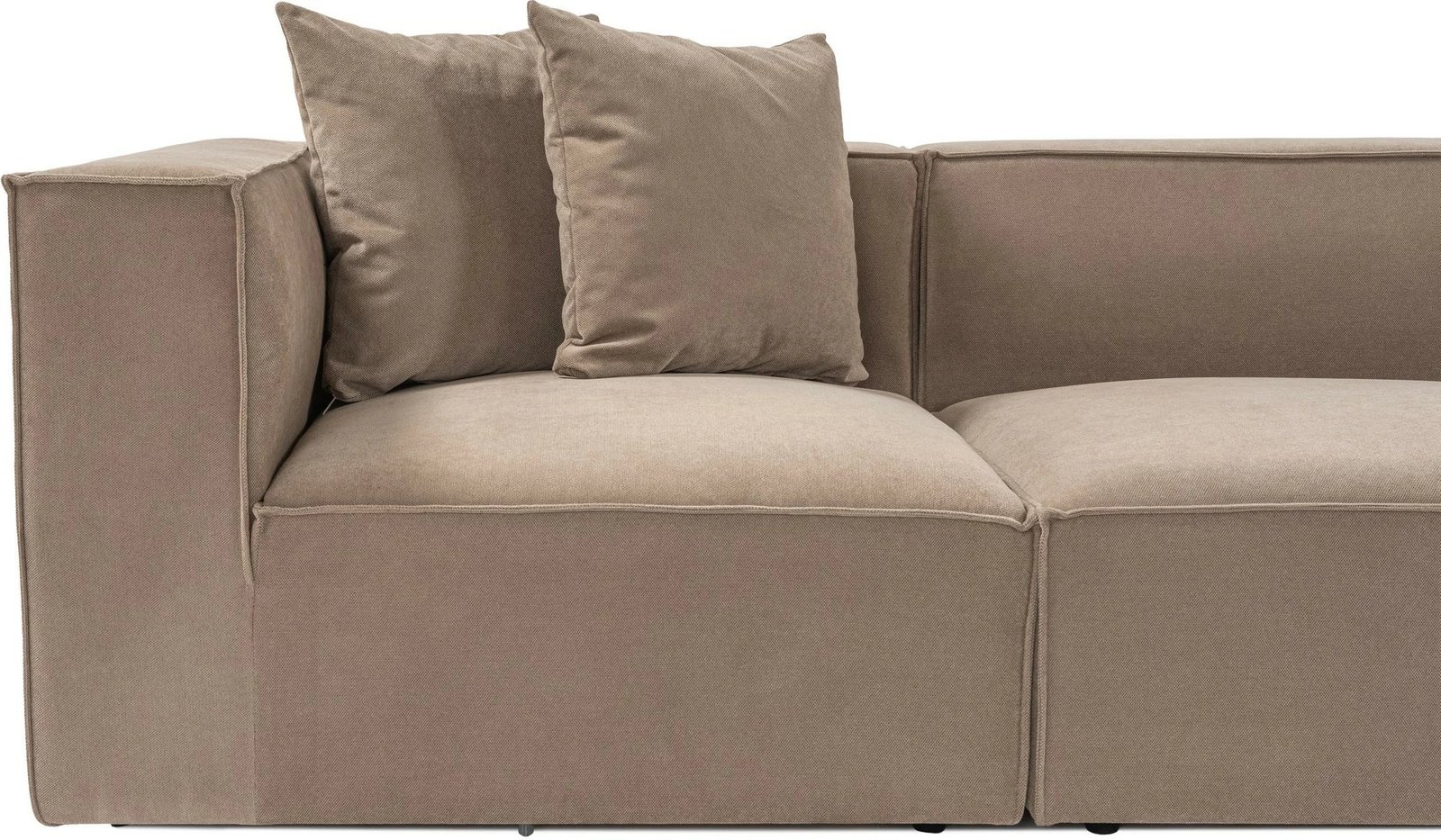 Kënd-sofë Sora me pouffe, ngjyrë kapuçino, Atelier del Sofa Kënd-sofë Sora me pouffe, ngjyrë kapuçino, Atelier del Sofa