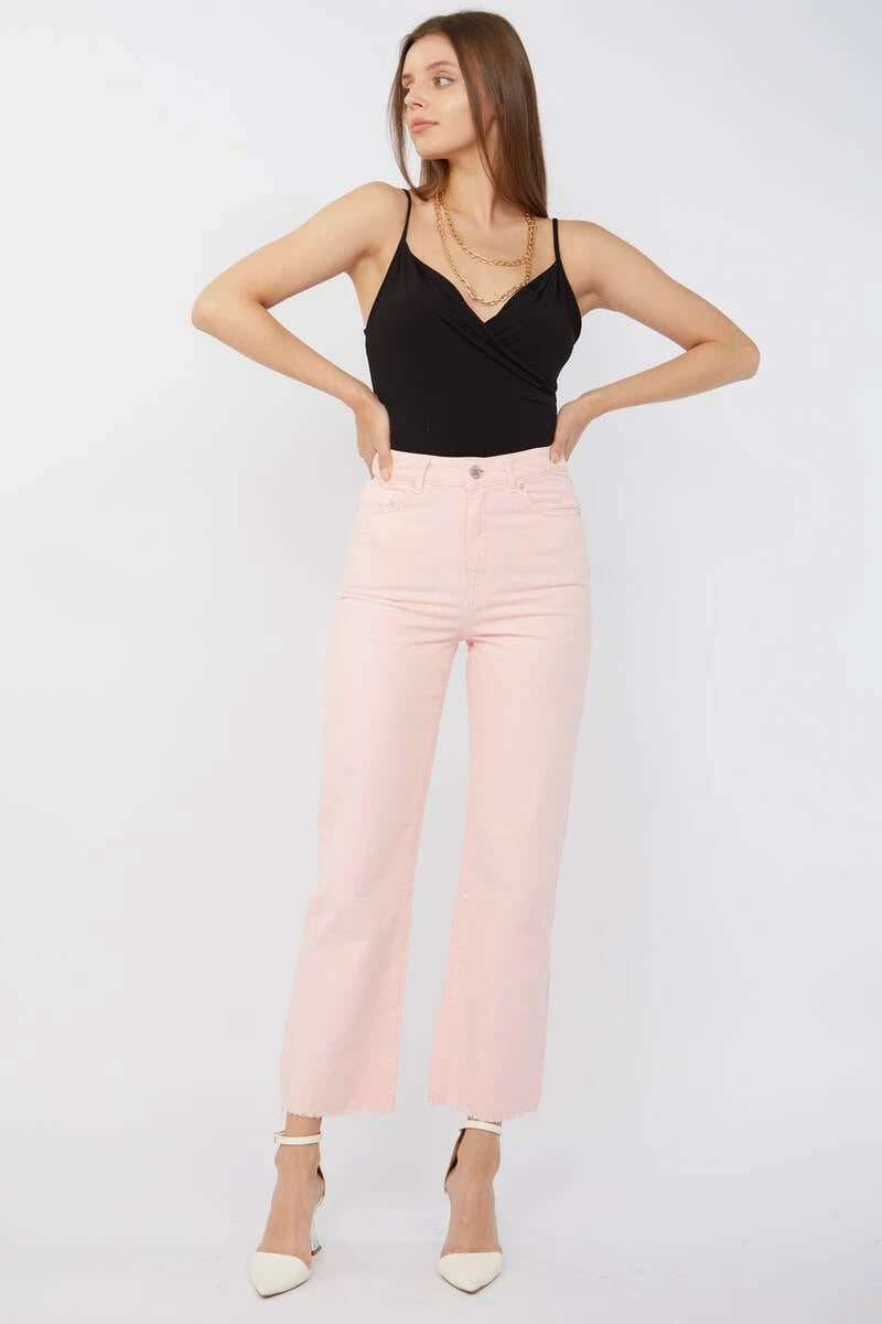 Pantallona xhinse për femra Banny Jeans, rozë