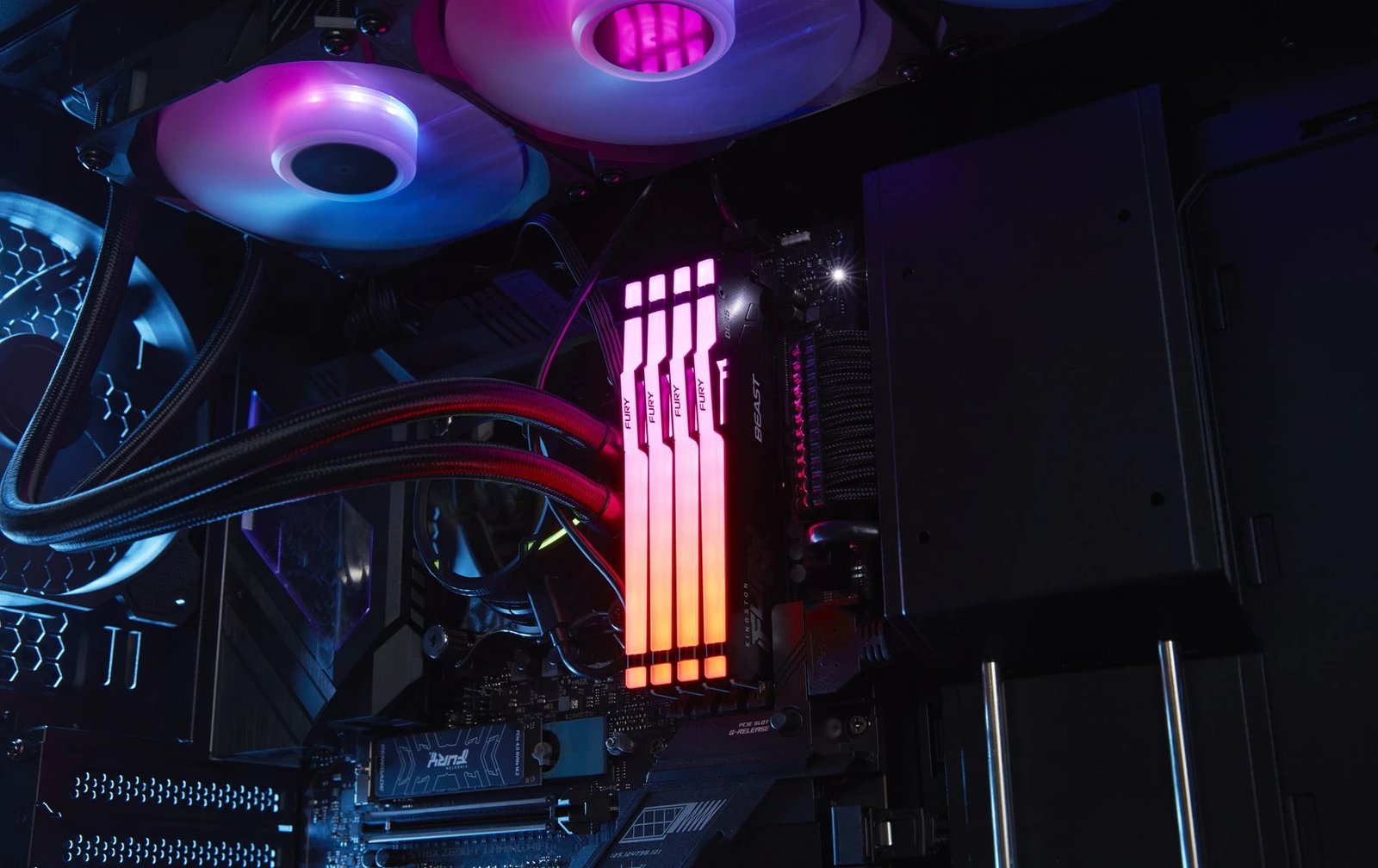 RAM Memorie Kingston Technology FURY RGB, 64GB DDR5, CL36 (2x32GB) RAM Memorie Kingston Technology FURY RGB, 64GB DDR5, CL36 (2x32GB)