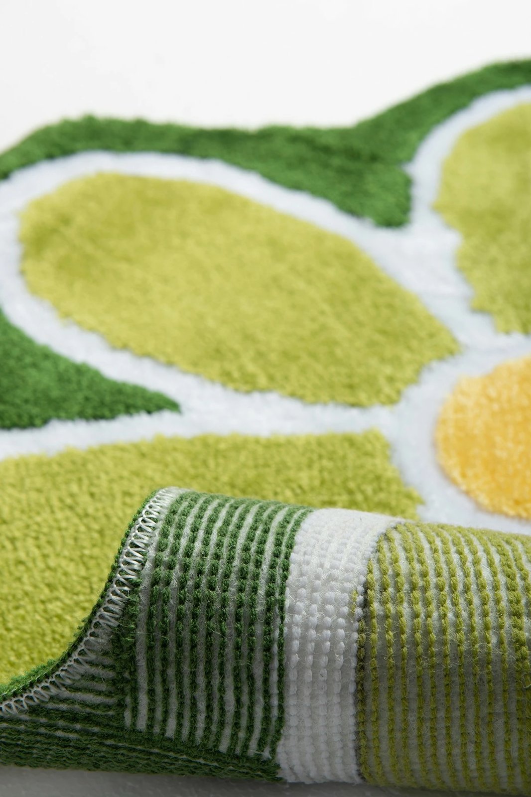 Tapet banje akrilik, formë lule, ngjyrë e gjelbër, Mijolnir