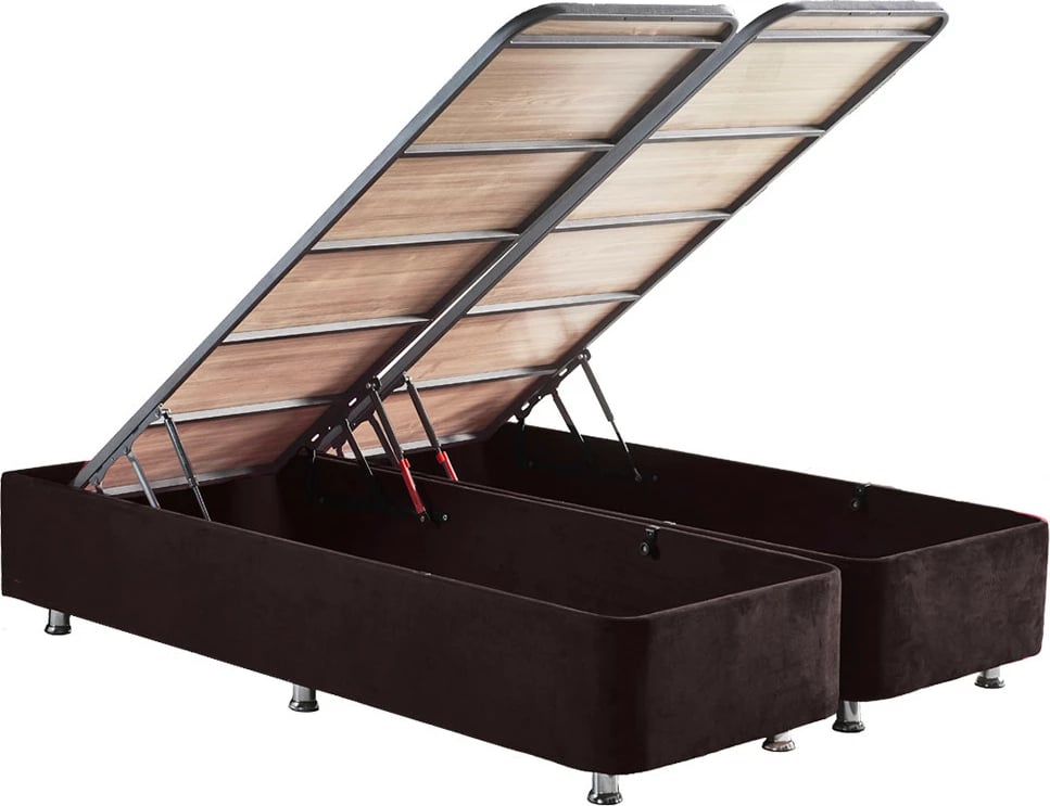 Baze dhe taban krevati dopio, ngjyrë e zezë, Skye Decor, 150x200cm