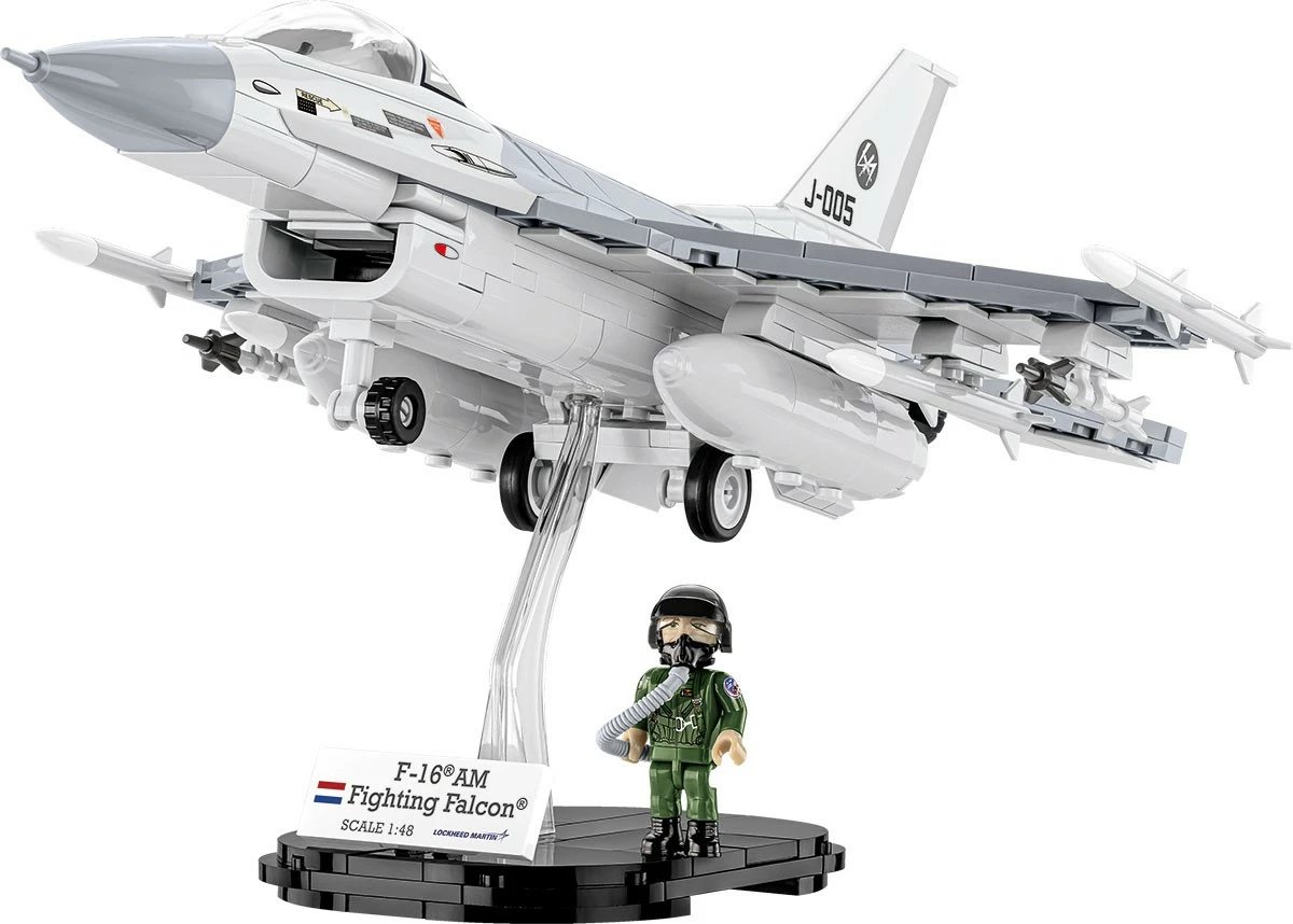 Set ndërtimi Cobi F-16 AM Fighting Falcon, 425 pjesë, gri/bardhë Set ndërtimi Cobi F-16 AM Fighting Falcon, 425 pjesë, gri/bardhë