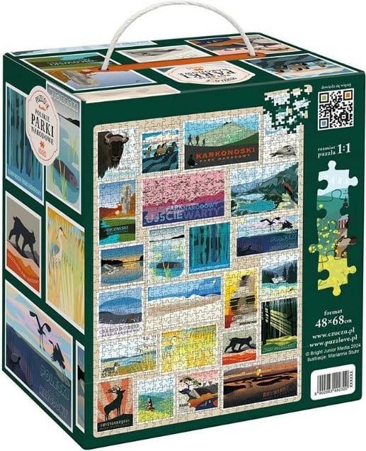 Puzzle CzuCzu Puzzlove Polish National Parks, 1000 pjesë, 48x68cm