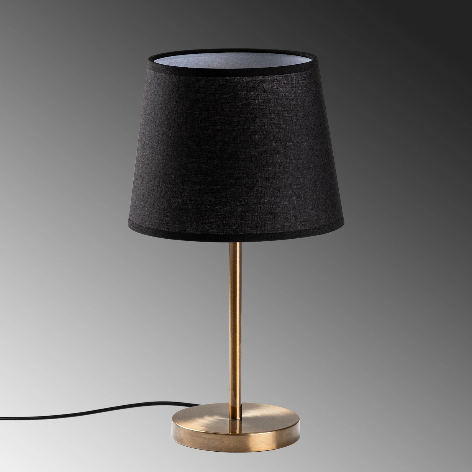 Abazhur tavoline Opviq, trup metalik, ngjyrë antike, 21x21x39cm