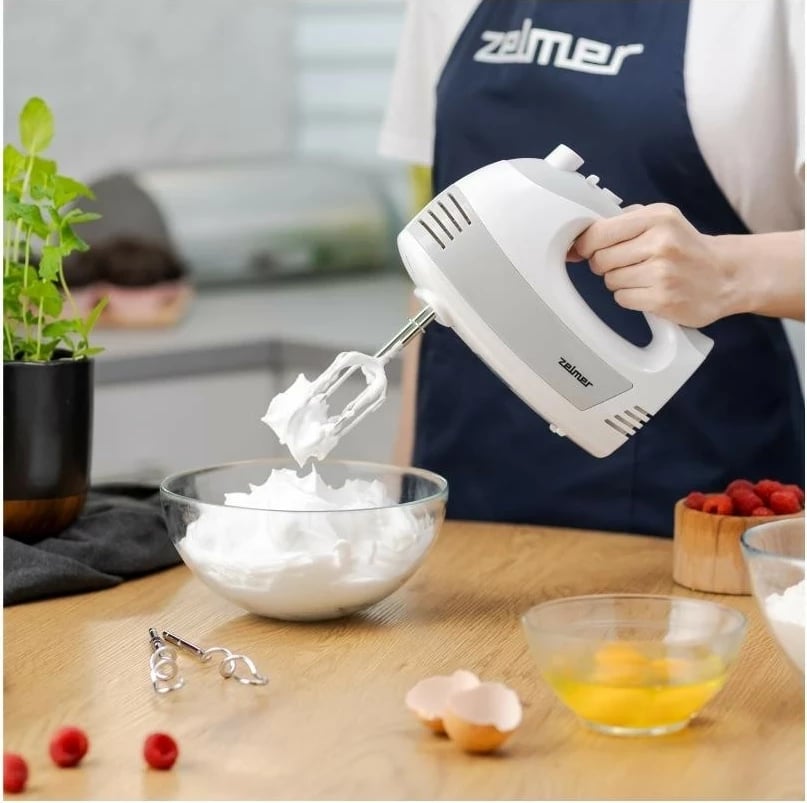 Mikser dore Zelmer ZHM2450, 5 shpejtësi, 700W, bardhë-gri