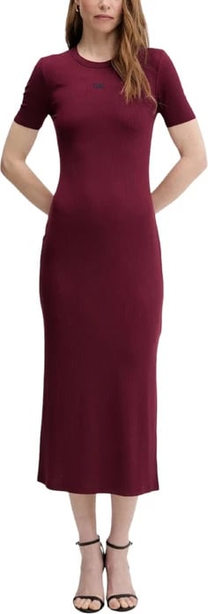 Fustan Calvin Klein Jeans femra bordeaux