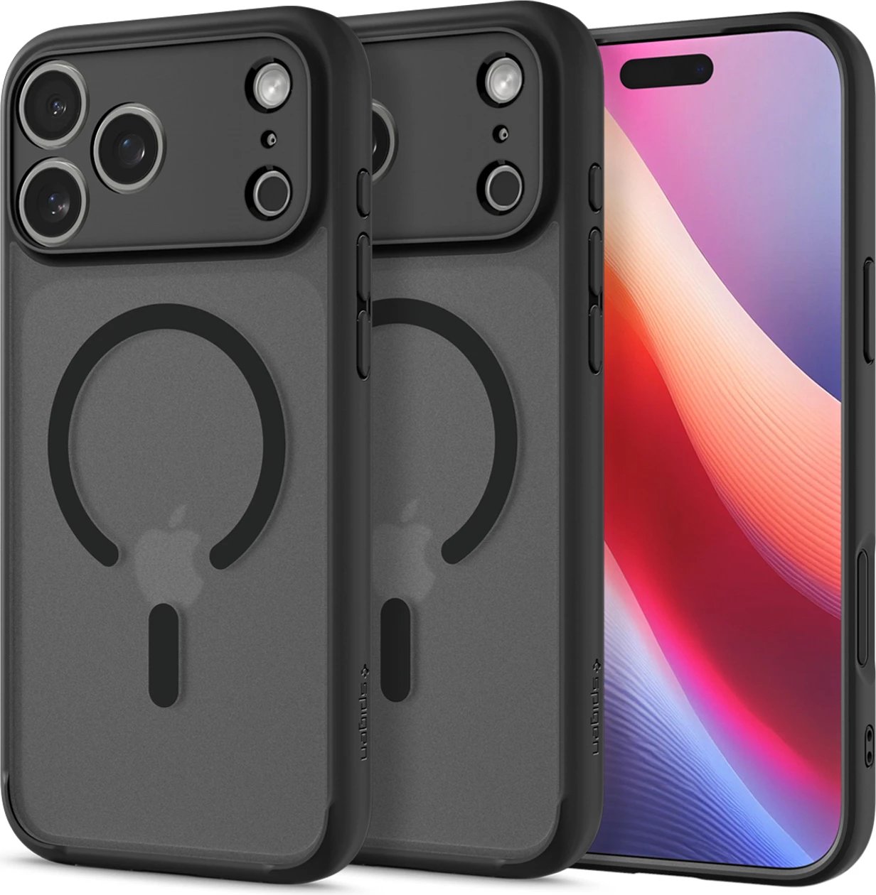 Mbështjellës Spigen Ultra Hybrid MagSafe për iPhone 17 Pro Max, i zi