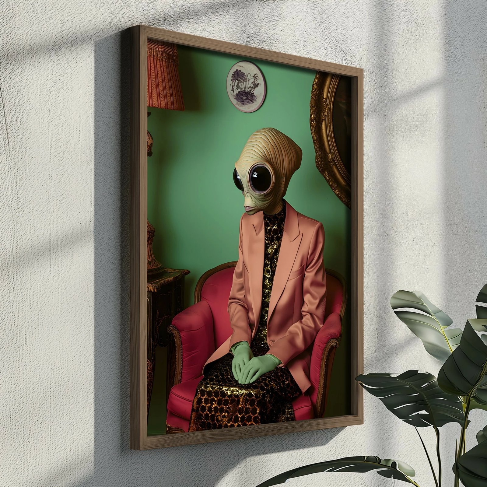 Pikturë dekorative me kornizë MDF, Wallity, GE242-L, shumëngjyrëshe