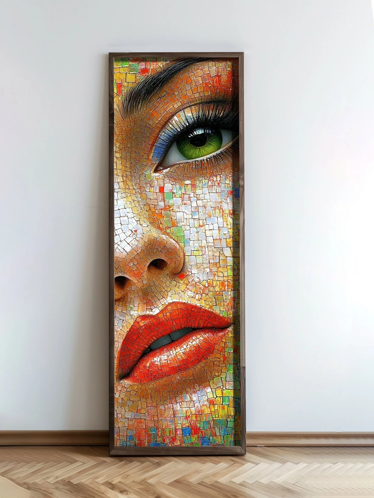 Pikturë dekorative me kornizë MDF, Wallity, EMR084, shumëngjyrëshe