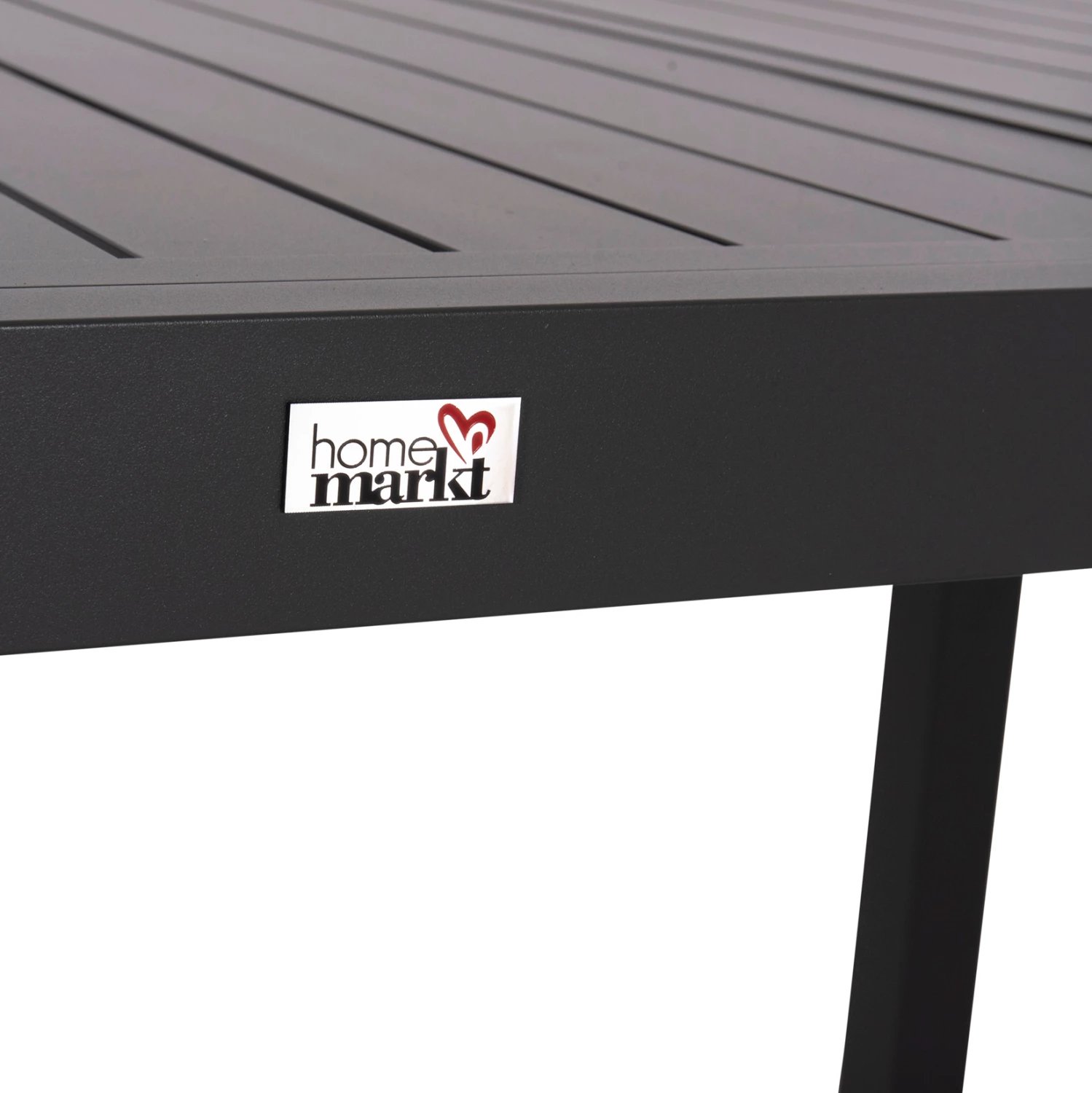 Tavolinë ngrënieje e zgjatshme KRUM, alumin, ngjyrë gri e errët, FH6277.03, 160-240x90x73cm