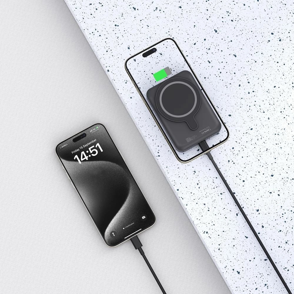 Powerbank Tech-Protect LifeMag PB11 10000mAh me MagSafe, 15W, USB-C, e zezë