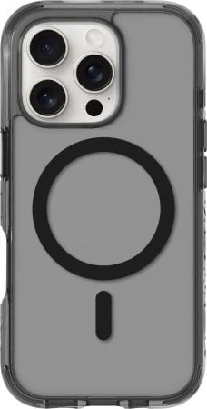 Mbështjellës LAUT Crystal Matter X për iPhone 16 Pro Max, MagSafe, i tejdukshëm/zi