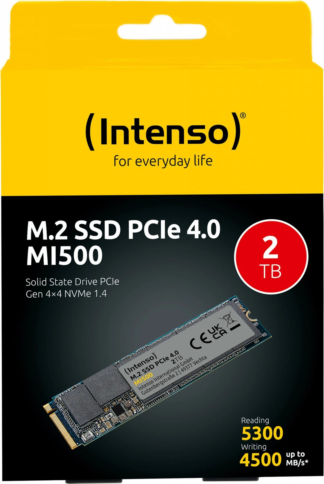 SSD Intenso MI500, 2 TB, M.2, 5300 MB/s