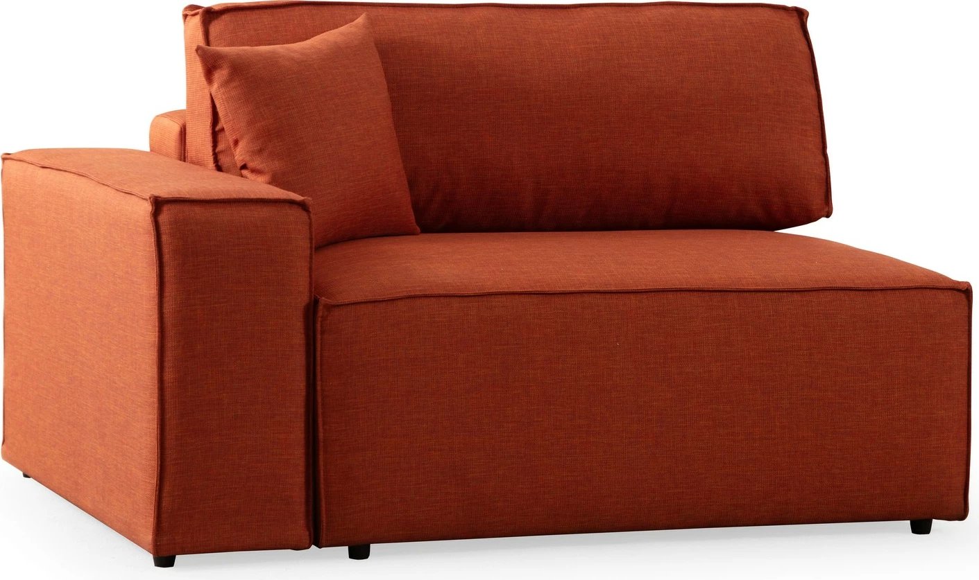 Kënd-sofë krevati Atelier del Sofa, kënd i djathtë, portokalli