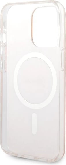 Set mbështjellës Guess GUBPP13XH4EACSP me karikues wireless për iPhone 13 Pro Max, rozë