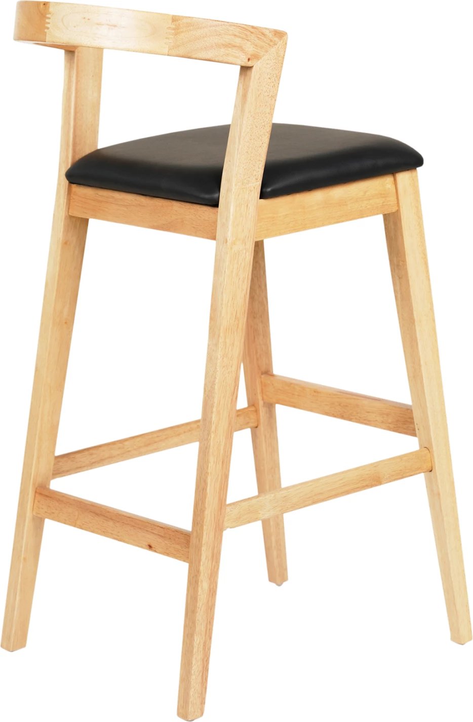 Karrige për bar NAMI FH9952.01, dru gome, ngjyrë lisi-e zezë PU, 47,5x59x102,5 cm