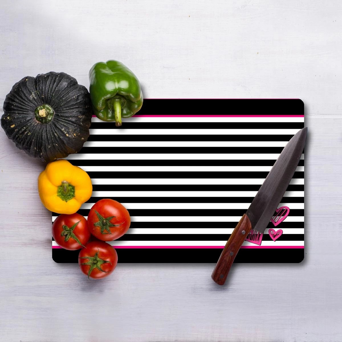 Dërrasë prerëse Hermia, qelq i temperuar, shumëngjyrëshe, 30x40cm, Ckt49-3040 Dërrasë prerëse Hermia, qelq i temperuar, shumëngjyrëshe, 30x40cm, Ckt49-3040