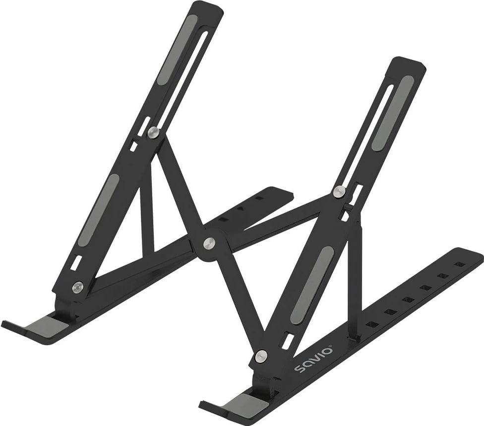 Mbajtës portativ për laptop/tablet Savio PB-05, alumini, i zi