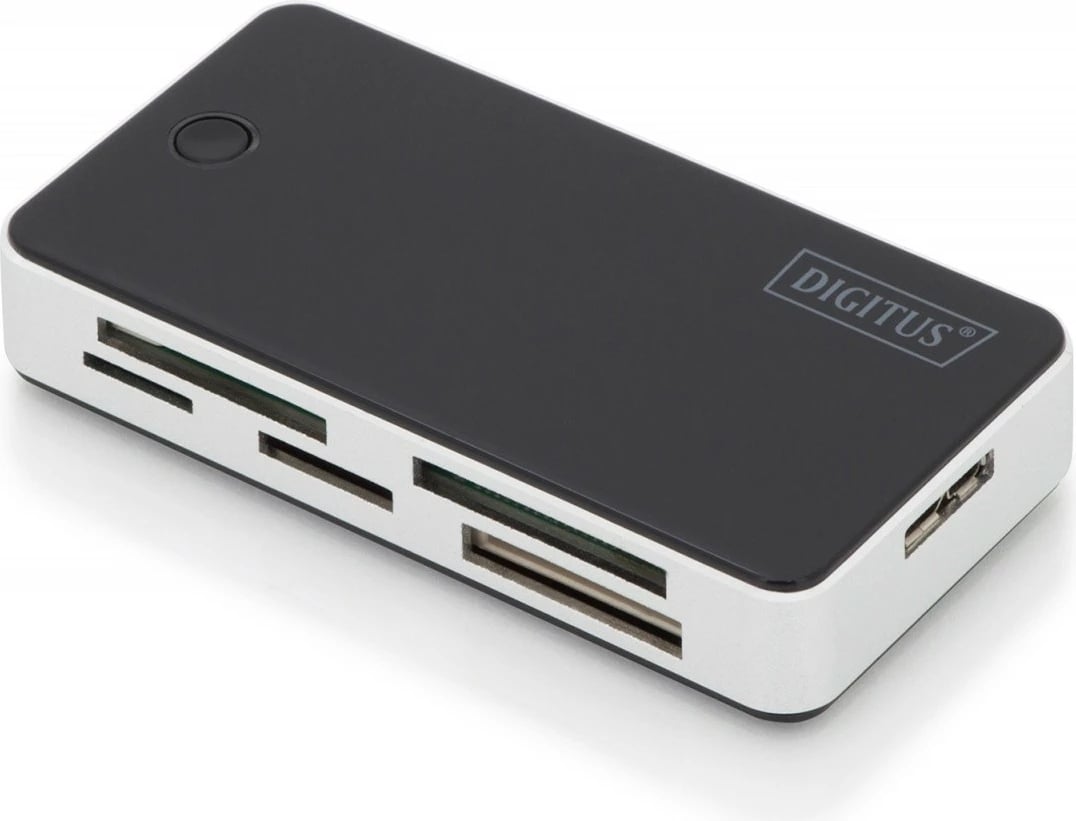 Lexues kartelash Digitus DA-70330-1, 5 porta USB 3.0, i zi-argjendtë