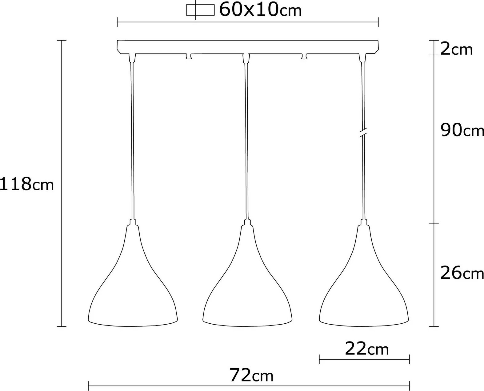 Llambë tavani Opviq, Berceste - N-1387, e zezë