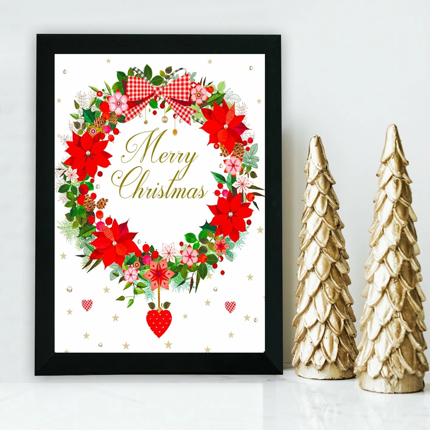 Pikturë dekorative me kornizë MDF, shumëngjyrëshe, Wallity, SC7436501593506, 24x29cm