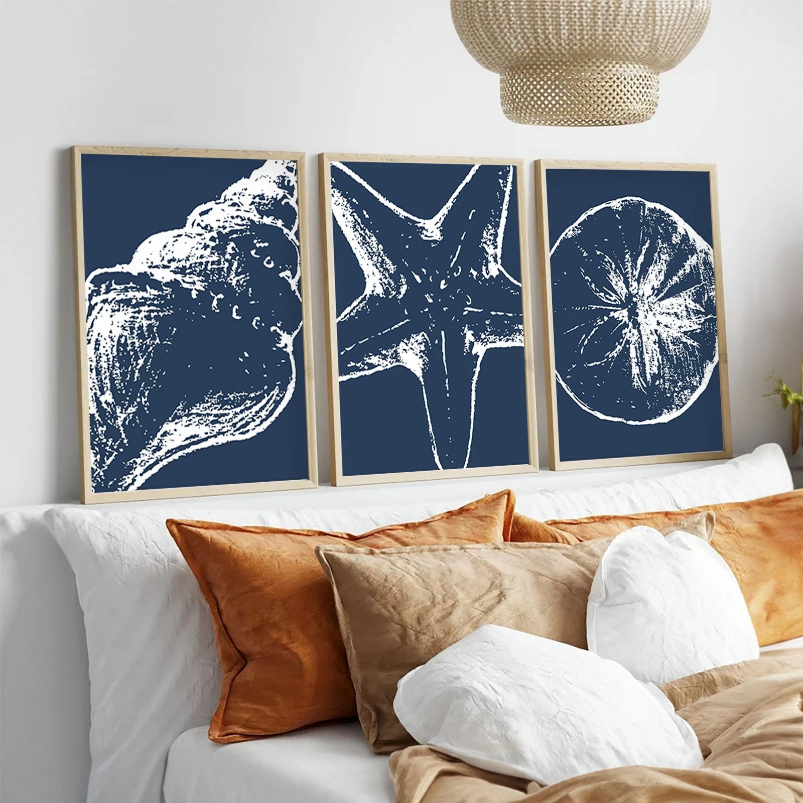 Pikturë dekorative me kornizë MDF (3 copë), Wallity, Huhu238, 50x70cm