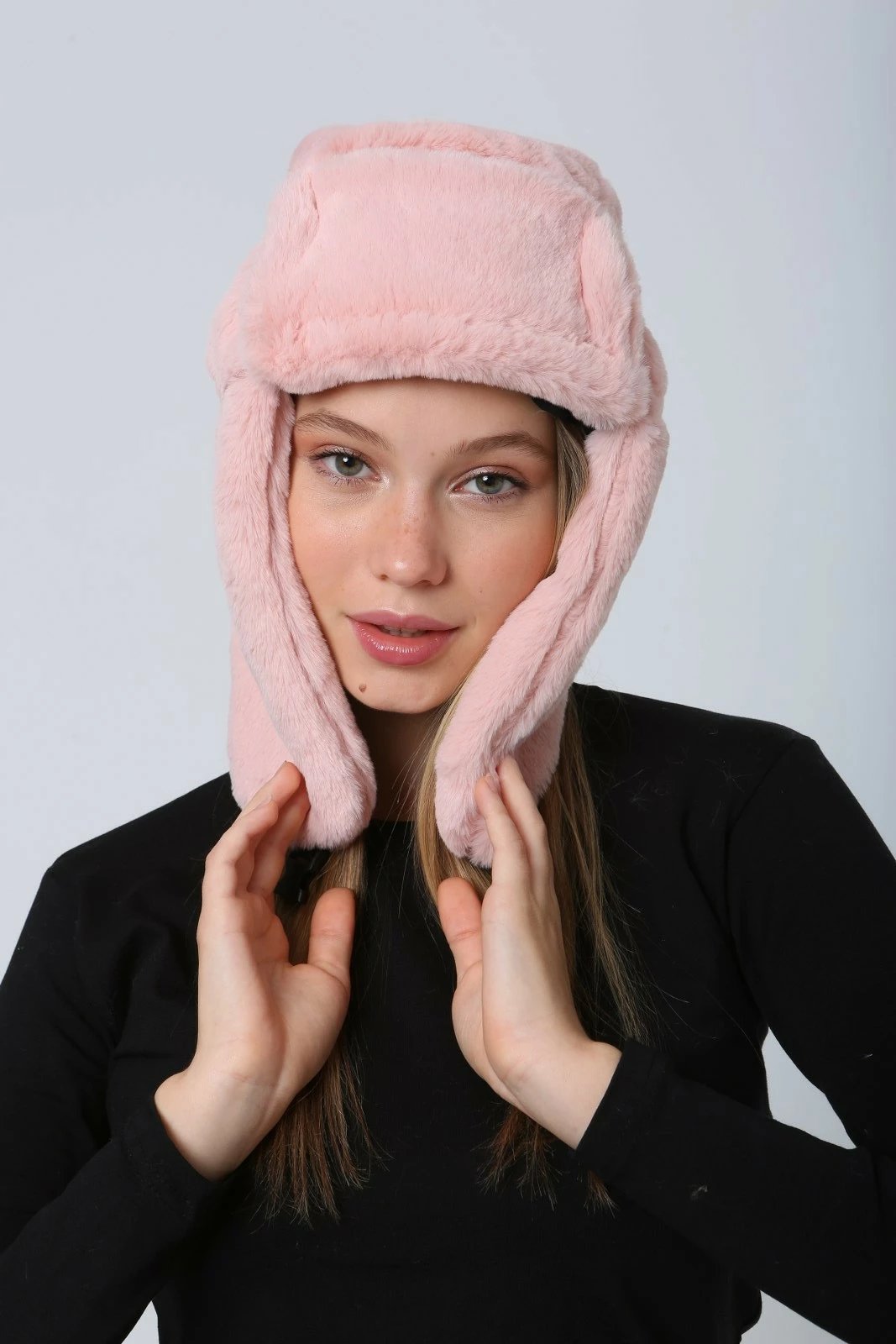 Kapelë dimri për femra, rozë, Jumeon, Bere1127