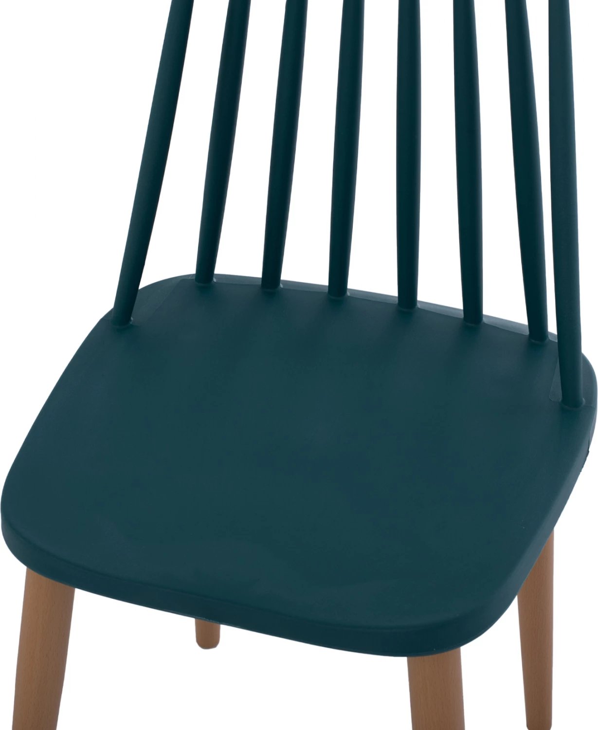 Karrige ngrënieje Vanessa blu me këmbë metalike 43x41x82,5 cm., set prej 4 copë