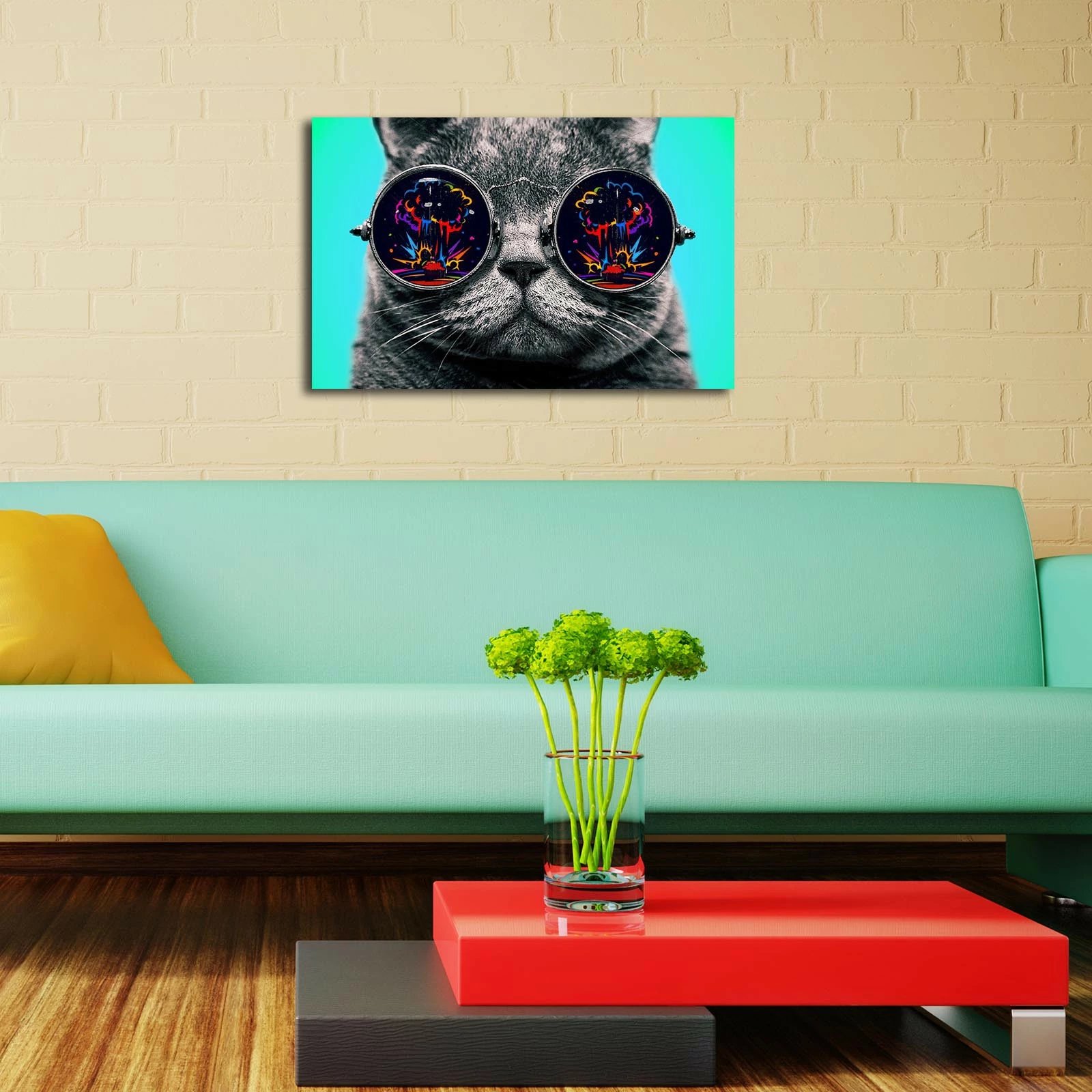 Pikturë dekorative me drita LED, shumëngjyrëshe, 45x70cm, 4570DACT-61