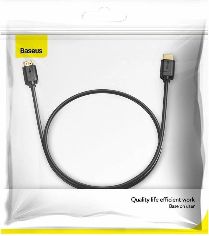 Kabllo HDMI Baseus CAKGQ-A01, 1m, 4K 60Hz, e zezë