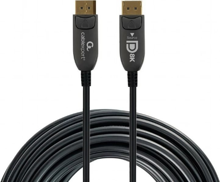 Kabllo DisplayPort Gembird CC-DP8K-AOC-20M, 20m, 8K, e zezë