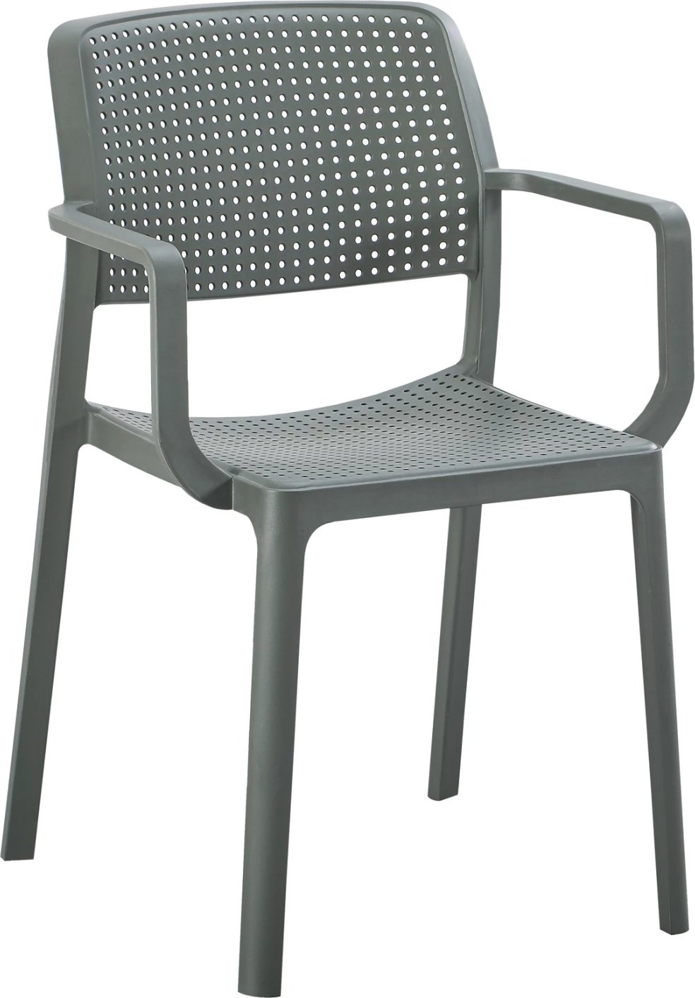 Karrige për tavolinë me karrige për terasë, ngjyrë ulliri e errët, COMFEE FH6102.05, 54x57x83 cm