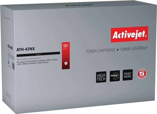 Toner zëvendësues Activejet ATH-42NX për printer HP, i zi